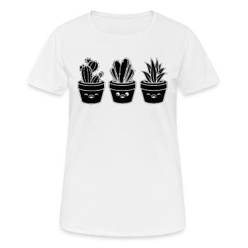 Gardening Gardener Hobby Gardener Landscaping - Women's Breathable T-Shirt - white - Front - AI Model Female 172 dark (172cm)