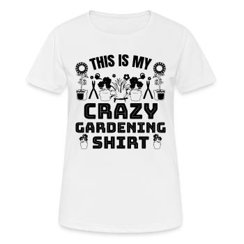 C’est ma chemise de jardinage folle Gardener Gardenin - T-shirt respirant Femme - blanc - Devant - AI Model Female 172 dark (172cm)