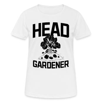 Jardinage Hobby Gardener - Jardinier en chef - T-shirt respirant Femme - blanc - Devant - AI Model Female 172 dark (172cm)