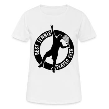 Best Tennis Player ever - Tennis Player - Frauen T-Shirt atmungsaktiv - Weiß - Vorne - AI Model Female 172 dark (172cm)
