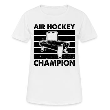Air Hockey Player Air Hockey Lover - Air Hockey Ch - Frauen T-Shirt atmungsaktiv - Weiß - Vorne - AI Model Female 172 dark (172cm)