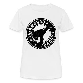 Taekwondo Daddy Taekwondo Fighter - Women's Breathable T-Shirt - white - Front - AI Model Female 172 dark (172cm)
