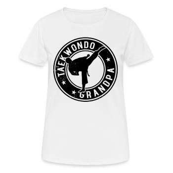 Taekwondo Grandpa Taekwondo Fighter - Women's Breathable T-Shirt - white - Front - AI Model Female 172 dark (172cm)