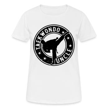 Taekwondo Uncle Taekwondo Fighter - Women's Breathable T-Shirt - white - Front - AI Model Female 172 dark (172cm)