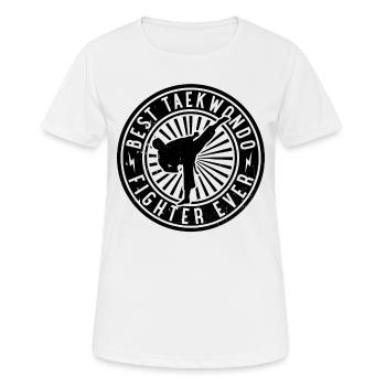 Best Taekwondo Fighter ever - Women's Breathable T-Shirt - white - Front - AI Model Female 172 dark (172cm)