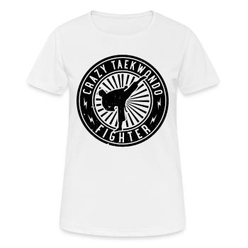 Crazy Taekwondo Fighter - Women's Breathable T-Shirt - white - Front - AI Model Female 172 dark (172cm)