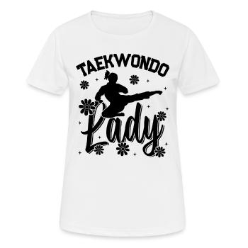 Taekwondo Lady - Women's Breathable T-Shirt - white - Front - AI Model Female 172 dark (172cm)