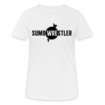 Lutteur de sumo Sumo Arts martiaux Japon Sumo Wrestli - T-shirt respirant Femme - blanc - Devant - AI Model Female 172 dark (172cm)