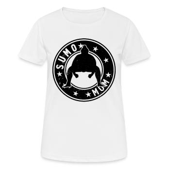 Sumo Mom Sumo Fighter Mama Sumo Wrestler - Women's Breathable T-Shirt - white - Front - AI Model Female 172 dark (172cm)