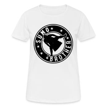 Sumo Brother Sumo Fighter Brother Sumo Wrestler - Women's Breathable T-Shirt - white - Front - AI Model Female 172 dark (172cm)