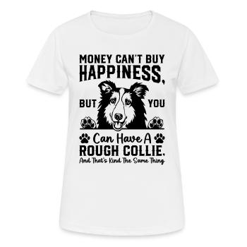 Rough Collie Quotes Rough Collie Sayings - Women's Breathable T-Shirt - white - Front - AI Model Female 172 dark (172cm)
