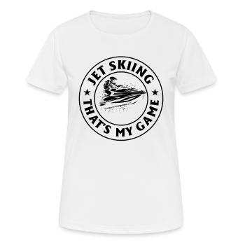 Le jetski c’est mon jeu - Jetski Rider Jetski Lov - T-shirt respirant Femme - blanc - Devant - AI Model Female 172 dark (172cm)