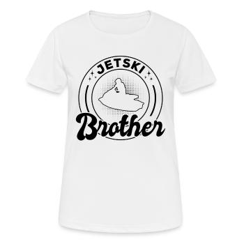 Jetski Brother Jetski Driver Brother Jetski Rider - T-shirt respirant Femme - blanc - Devant - AI Model Female 172 dark (172cm)