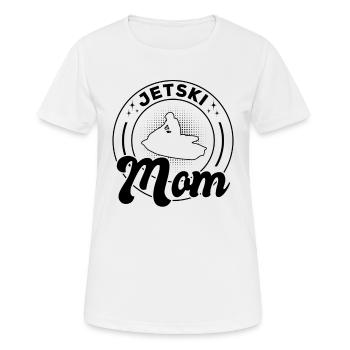 Jet Ski Maman Pilote de Jet Ski Mama Jet Ski Rider - T-shirt respirant Femme - blanc - Devant - AI Model Female 172 dark (172cm)