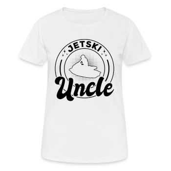 Jet Ski Oncle Pilote de Jet Ski Oncle Jet Ski Rider - T-shirt respirant Femme - blanc - Devant - AI Model Female 172 dark (172cm)