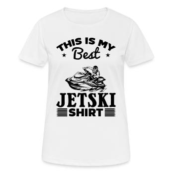C’est mon meilleur t-shirt Jetski Jetski Rider Jetski D - T-shirt respirant Femme - blanc - Devant - AI Model Female 172 dark (172cm)