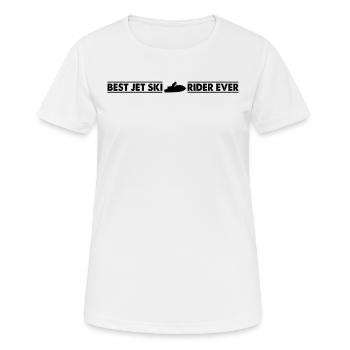 Jet Ski Lover Funny Jet Ski Driver - Meilleur Jet Ski Rid - T-shirt respirant Femme - blanc - Devant - AI Model Female 172 dark (172cm)