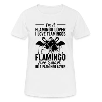 I'm a Flamingo lover I love Flamingos - Women's Breathable T-Shirt - white - Front - AI Model Female 172 dark (172cm)
