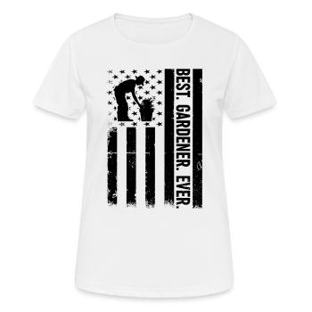 Best Gardener Ever - Gardening Hobby Gardener - Frauen T-Shirt atmungsaktiv - Weiß - Vorne - AI Model Female 172 dark (172cm)