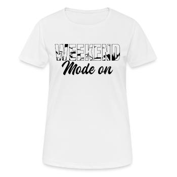 Jetski Weekend Mode On - Funny Jetski - Frauen T-Shirt atmungsaktiv - Weiß - Vorne - AI Model Female 172 dark (172cm)