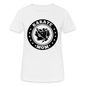 Karaté Maman Karaté - T-shirt respirant Femme - blanc - Devant - AI Model Female 172 dark (172cm)