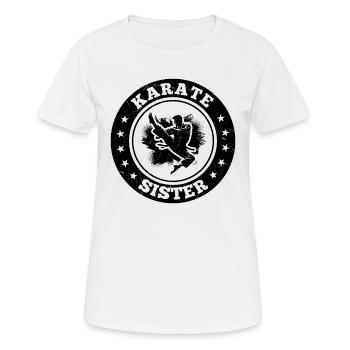 Karaté Sœur Karaté - T-shirt respirant Femme - blanc - Devant - AI Model Female 172 dark (172cm)