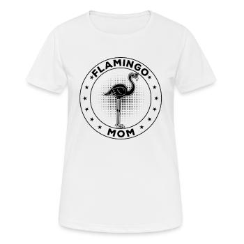 Maman flamant rose - T-shirt respirant Femme - blanc - Devant - AI Model Female 172 dark (172cm)