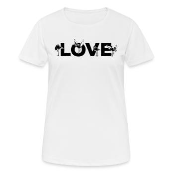Flamingo LOVE Flamingo Lover - Women's Breathable T-Shirt - white - Front - AI Model Female 172 dark (172cm)