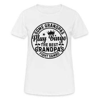 Some grandpas play bingo the best grandpas fight - Women's Breathable T-Shirt - white - Front - AI Model Female 172 dark (172cm)