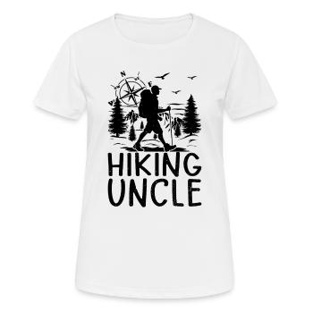 Hiking Uncle Hiking Lover Mountain Hiking - Women's Breathable T-Shirt - white - Front - AI Model Female 172 dark (172cm)