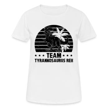 Dinosaure drôle de dinosaure - Team Tyrannosaurus Rex - T-shirt respirant Femme - blanc - Devant - AI Model Female 172 dark (172cm)