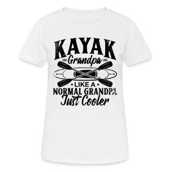 Kayak Grandpa like a normal Grandpa just cooler - - Women's Breathable T-Shirt - white - Front - AI Model Female 172 dark (172cm)
