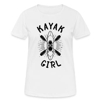 Kayak Girl Kayaking Girl Kayaker - Frauen T-Shirt atmungsaktiv - Weiß - Vorne - AI Model Female 172 dark (172cm)