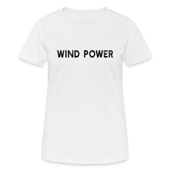 Wind Power - Wind Energy Renewable Energy - Women's Breathable T-Shirt - white - Front - AI Model Female 172 dark (172cm)