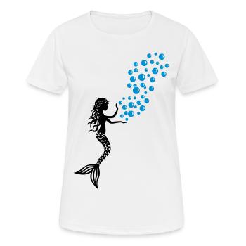 Mermaid Mermaid Blubber Bubbles - Women's Breathable T-Shirt - white - Front - AI Model Female 172 dark (172cm)