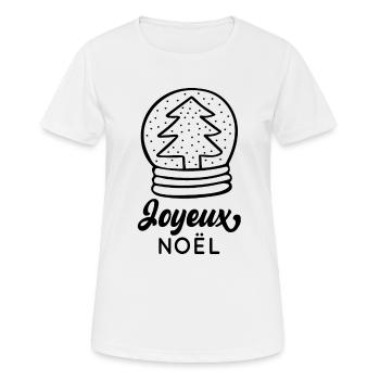 Joyeux Noël - T-shirt respirant Femme - blanc - Devant - AI Model Female 172 dark (172cm)
