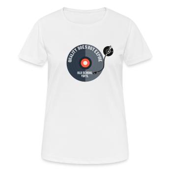 Old school, la qualité n'expire pas - T-shirt respirant Femme - blanc - Devant - AI Model Female 172 dark (172cm)
