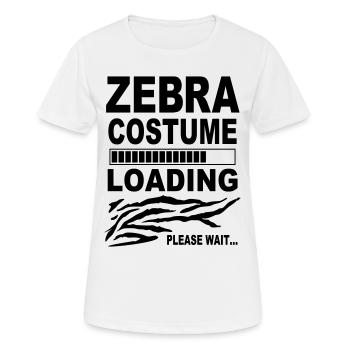 Zebra Kostüm Afrika Karneval Zebrakostüm loading - Frauen T-Shirt atmungsaktiv - Weiß - Vorne - AI Model Female 172 dark (172cm)