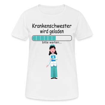 Ausbildungsbeginn Krankenschwester Ausbildungsstar - Frauen T-Shirt atmungsaktiv - Weiß - Vorne - AI Model Female 172 dark (172cm)