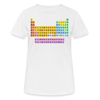 periodic table - Women's Breathable T-Shirt - white - Front - AI Model Female 172 dark (172cm)