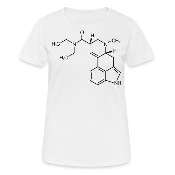 LSD Molecule Structure - Women's Breathable T-Shirt - white - Front - AI Model Female 172 dark (172cm)