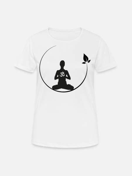 meditation - Women's Breathable T-Shirt - white