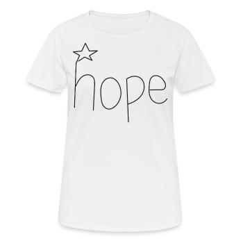 Espoir - T-shirt respirant Femme - blanc - Devant - AI Model Female 172 dark (172cm)