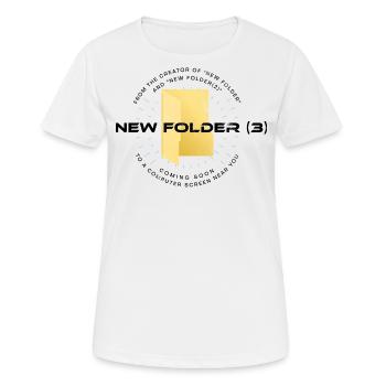 New Folder (3) - lustiges Computer Geek Meme - Frauen T-Shirt atmungsaktiv - Weiß - Vorne - AI Model Female 172 dark (172cm)