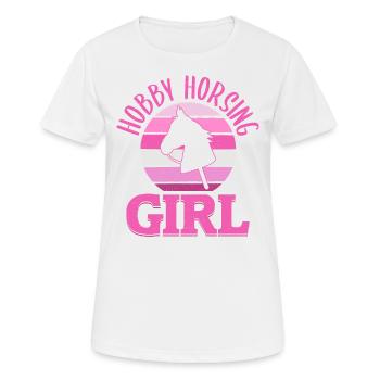 Hobby Horse Hobby Horsing Hobbyhorse Gift - Women's Breathable T-Shirt - white - Front - AI Model Female 172 dark (172cm)