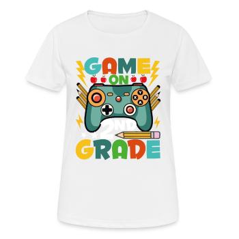 Jeu Sur Le 2ème Grade - T-shirt respirant Femme - blanc - Devant - AI Model Female 172 dark (172cm)