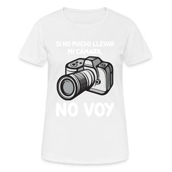 Si Je Ne Peux Pas Apporter Ma Caméra - T-shirt respirant Femme - blanc - Devant - AI Model Female 172 dark (172cm)