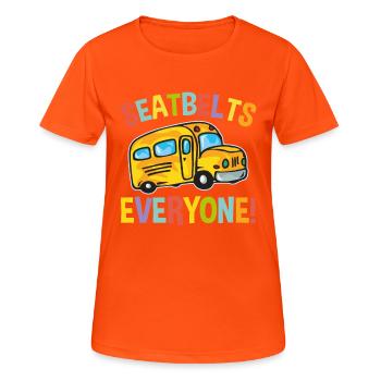 Everyone's Belts - Women's Breathable T-Shirt - neon orange - Front - AI Model Female 172 dark (172cm)