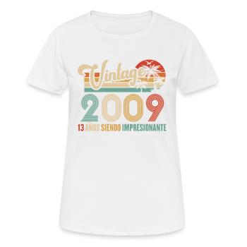Anniversaire Vintage Idée Cadeau D Anniversaire 13 - T-shirt respirant Femme - blanc - Devant - AI Model Female 172 dark (172cm)