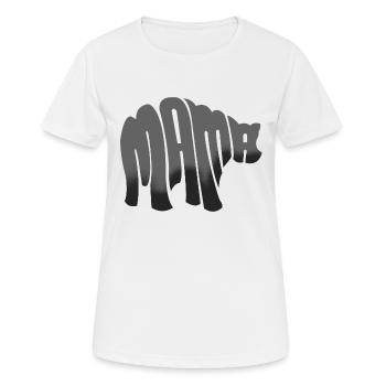 Cadeau de fête des mères Mama Bear - Chemise - T-shirt respirant Femme - blanc - Devant - AI Model Female 172 dark (172cm)